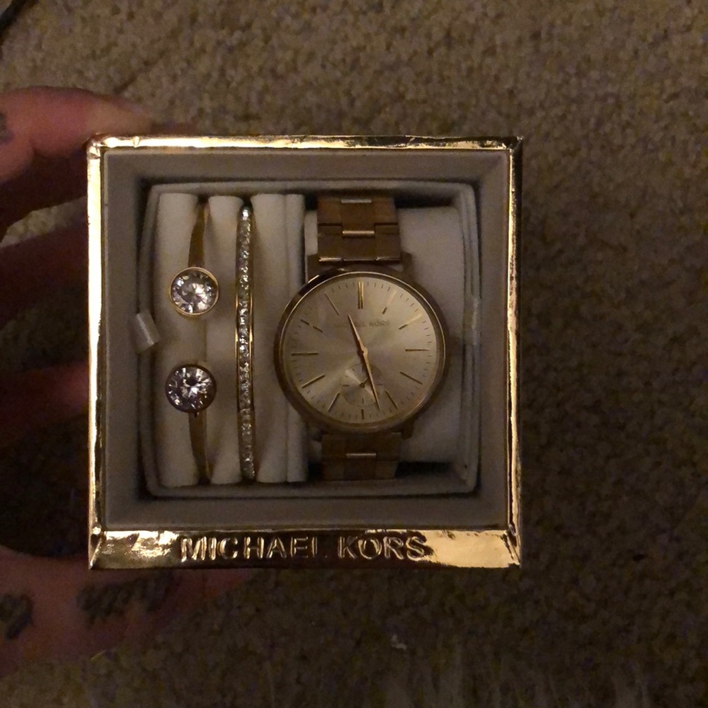 Michael Kors watch and bracelets